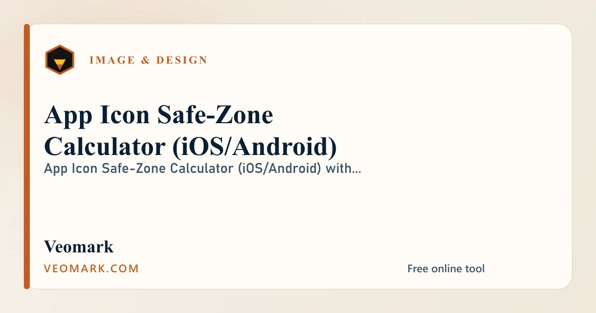 App Icon Safe-Zone Calculator (iOS/Android) visual