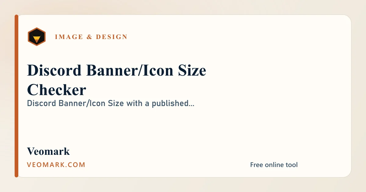 Discord Banner/Icon Size Checker visual