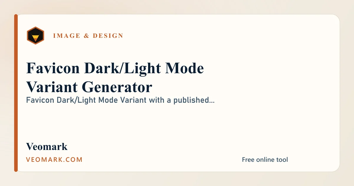 Favicon Dark/Light Mode Variant Generator visual