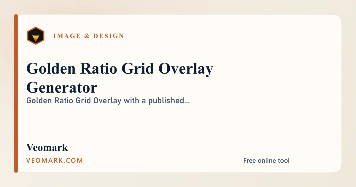 Golden Ratio Grid Overlay Generator visual