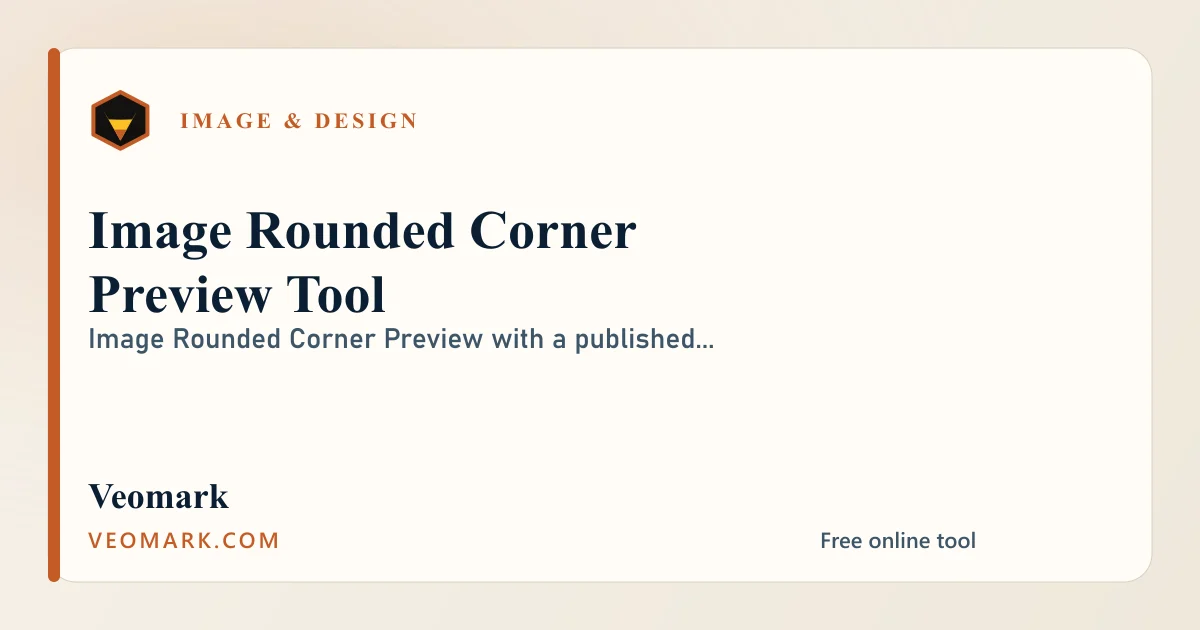 Image Rounded Corner Preview Tool visual