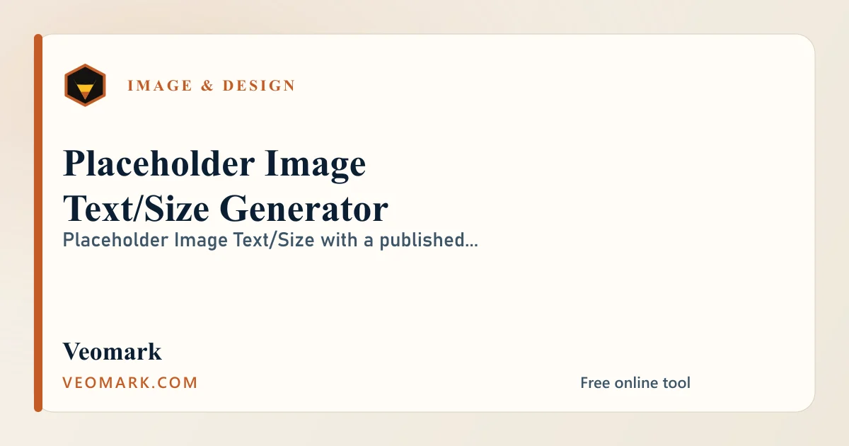 Placeholder Image Text/Size Generator visual