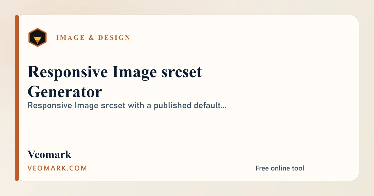 Responsive Image srcset Generator visual