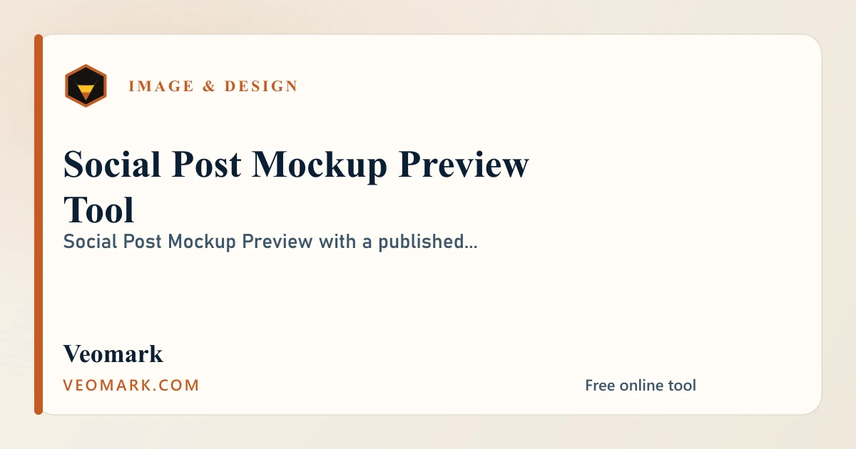 Social Post Mockup Preview Tool visual
