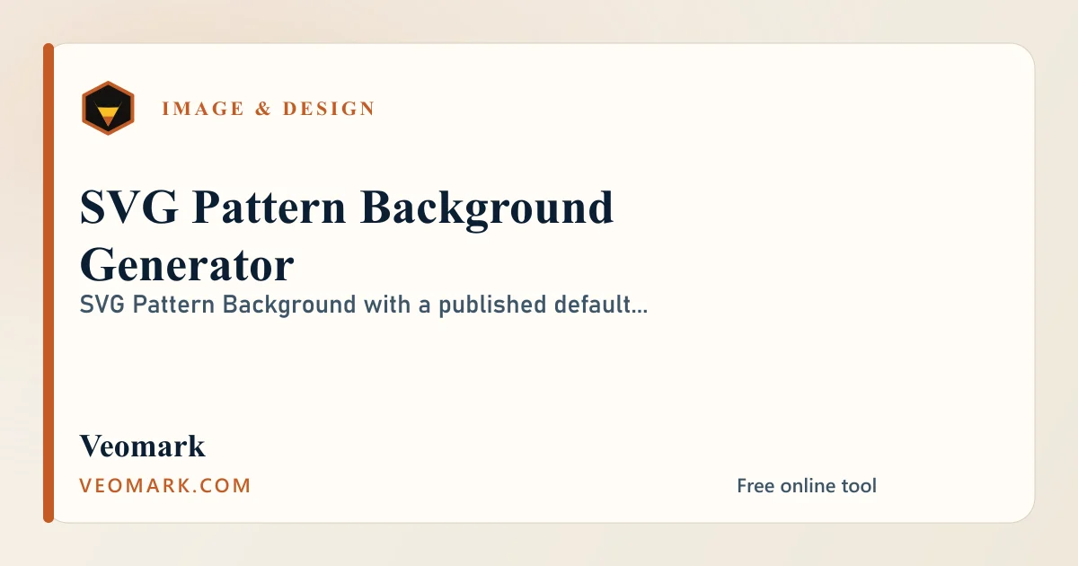 SVG Pattern Background Generator visual